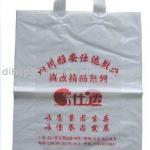 plastic shopping handle bag/ pe t-shirt bag