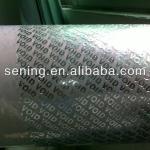 Tamper evident warranty void printing material paper