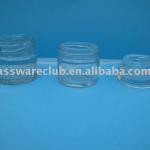 clear glass jar with cap for cosmetics packing