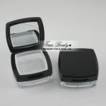 MOQ 500, square loose powder case with sifter and mirror