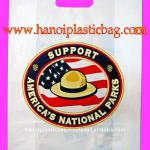 HDPE die cut shopping bag