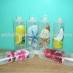 The clear plastic tube packaging