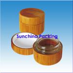 2014 Innovative bamboo cream jar for cosmetic