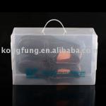 claer acetate folding pp shoe packaging box