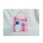 Clear PVC cosmetic bag with beautiful printing