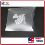 High quality Custom logo printed clear plastic pillow boxes