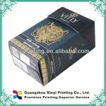 Gold hot stamping custom made gift packaging box with your design