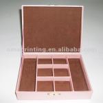 paper dressing case with partitions and lock catch