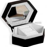 Hexagon Cardboard Cosmetic boxes with mirror