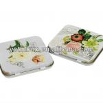 2013 small custom metal small tin cases with hinged lid