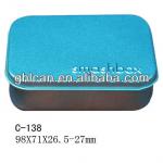 Rectangular Hinged lid Tin Box