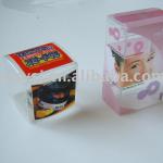 transparent plastic box with UV print( PET box)