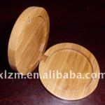 Round Bamboo Compact case