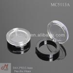 MC5113A 30mm single well Eye shadow case with clear lid