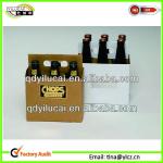 Cardboard 6 Pack Bottle Brown Beer Carrier