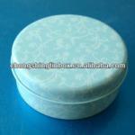 Round cosmetic tin box