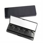 Fashional plastic eyeshadow case with mirror attached