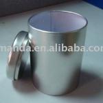 Round shape airtight tea tin with Inner plugged lid