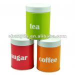 Popular Round Shape Metal Coffee Can With Plug Lids CD-256