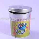 Round exquisite tin boxes fashion tin can