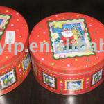 Tin Box Tin Can Round shape set of 3