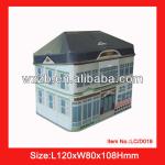 house shape chocolate boxes ;Christmas gift house tin box