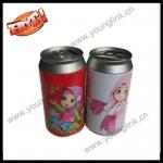 round manufacuring candy food money tin can