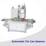 Automatic tin can seamer for round cans