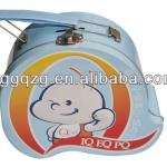 tin lunch box with lock and key