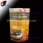 stand up plastic packaging bags food safe/reclosable standup plastic food bag