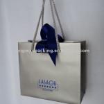 luxury silver paper gift bag