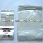 wicket plastic packing bag in book header for food packaging