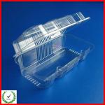wholesale clear eco-friend plastic fruit container with lid made in china