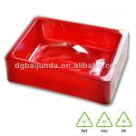 Food internal blister packaging tray insert plastic clamshell tray