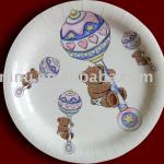 YLRP046a round paper plate,custom printed disposable paper plates