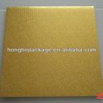 Gold Square Fold Under Cake Board, 1/2&quot; Thick