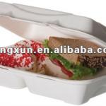 bagasse disposable paper freezer tray for fast food