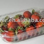 Disposable see through plastic fruit packing box