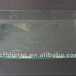 Transparent square plastic tray