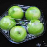 Plastic fruit tray packaging for apple