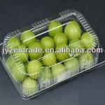 Clear PET plastic food blister packaging