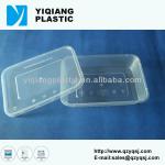 Clear rectangular plastic containers lid seal