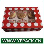 PVC Window Paper Cupcake Box