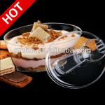 Hot selling Party Catering Wedding Mini icecream sauce pudding Disposable Plastic food packaging