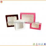 Fashion PVC Window Cake Packaging Boxes with Tray