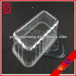 PET/PS square/rectangle clear/transparent plastic sushi/sandwich container/box/packaging with lid/mug/cover