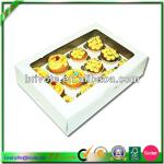 Paperboard design cupcake boxes with 12 holes