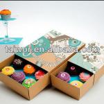 2013 cake macarons kraft paper packaging box