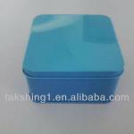 square tin box tin can with moving lid