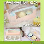 WT-PBX-763 paper cake box with window and paper tray